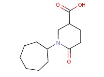1-cycloheptyl-6-oxo-3-piperidinecarboxylic acid