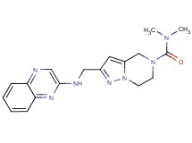 N,N-dimethyl-2-[(quinoxalin-2-ylamino)methyl]-6,7-dihydropyrazolo[1,5-a]pyrazine-5(4H)-carboxamide
