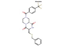 (3R,9aR)-3-[(benzylthio)methyl]-8-[4-(trifluoromethyl)benzoyl]tetrahydro-2H-pyrazino[1,2-a]pyrazine-1,4(3H,6H)-dione