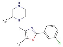 1-{[2-(3-chlorophenyl)-5-methyl-1,3-oxazol-4-yl]methyl}-2-methylpiperazine hydrochloride