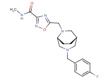 5-{[(1S*,5R*)-3-(4-fluorobenzyl)-3,6-diazabicyclo[3.2.2]non-6-yl]methyl}-N-methyl-1,2,4-oxadiazole-3-carboxamide