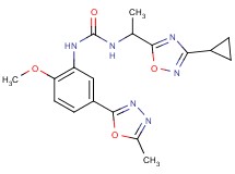 N-[1-(3-cyclopropyl-1,2,4-oxadiazol-5-yl)ethyl]-N'-[2-methoxy-5-(5-methyl-1,3,4-oxadiazol-2-yl)phenyl]urea