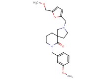 7-(3-methoxybenzyl)-2-{[5-(methoxymethyl)-2-furyl]methyl}-2,7-diazaspiro[4.5]decan-6-one
