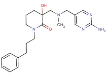 3-{[[(2-aminopyrimidin-5-yl)methyl](methyl)amino]methyl}-3-hydroxy-1-(3-phenylpropyl)piperidin-2-one