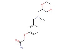 2-(3-{[(1,4-dioxan-2-ylmethyl)(methyl)amino]methyl}phenoxy)acetamide