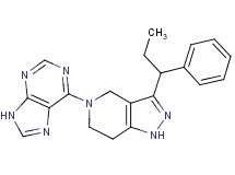 6-[3-(1-phenylpropyl)-1,4,6,7-tetrahydro-5H-pyrazolo[4,3-c]pyridin-5-yl]-9H-purine