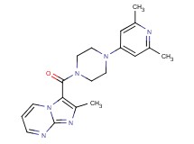 3-{[4-(2,6-dimethyl-4-pyridinyl)-1-piperazinyl]carbonyl}-2-methylimidazo[1,2-a]pyrimidine