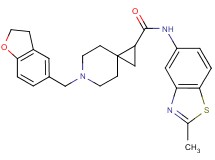 6-(2,3-dihydro-1-benzofuran-5-ylmethyl)-N-(2-methyl-1,3-benzothiazol-5-yl)-6-azaspiro[2.5]octane-1-carboxamide
