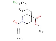 ethyl 1-(2-butynoyl)-4-(4-chlorobenzyl)-4-piperidinecarboxylate