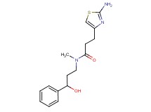 3-(2-amino-1,3-thiazol-4-yl)-N-(3-hydroxy-3-phenylpropyl)-N-methylpropanamide