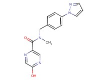 5-hydroxy-N-methyl-N-[4-(1H-pyrazol-1-yl)benzyl]pyrazine-2-carboxamide