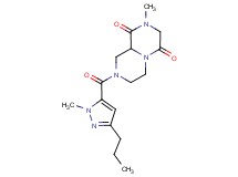 2-methyl-8-[(1-methyl-3-propyl-1H-pyrazol-5-yl)carbonyl]tetrahydro-2H-pyrazino[1,2-a]pyrazine-1,4(3H,6H)-dione