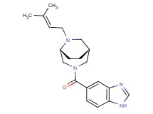 5-{[(1R*,5R*)-6-(3-methyl-2-buten-1-yl)-3,6-diazabicyclo[3.2.2]non-3-yl]carbonyl}-1H-benzimidazole