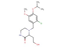 4-(2-chloro-4-isopropoxy-5-methoxybenzyl)-3-(2-hydroxyethyl)piperazin-2-one