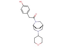 4-{2-oxo-2-[(1S*,5R*)-3-(tetrahydro-2H-pyran-4-yl)-3,6-diazabicyclo[3.2.2]non-6-yl]ethyl}phenol