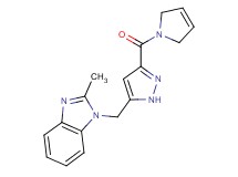 1-{[3-(2,5-dihydro-1H-pyrrol-1-ylcarbonyl)-1H-pyrazol-5-yl]methyl}-2-methyl-1H-benzimidazole