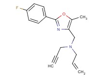N-{[2-(4-fluorophenyl)-5-methyl-1,3-oxazol-4-yl]methyl}-N-2-propyn-1-yl-2-propen-1-amine