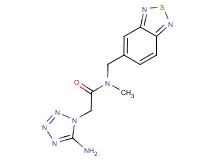 2-(5-amino-1H-tetrazol-1-yl)-N-(2,1,3-benzothiadiazol-5-ylmethyl)-N-methylacetamide