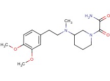 2-{3-[[2-(3,4-dimethoxyphenyl)ethyl](methyl)amino]-1-piperidinyl}-2-oxoacetamide