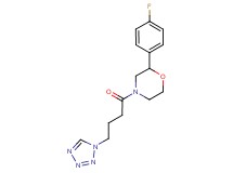 2-(4-fluorophenyl)-4-[4-(1H-tetrazol-1-yl)butanoyl]morpholine