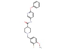 1-(3-fluoro-4-methoxybenzyl)-N-(6-phenoxy-3-pyridinyl)-4-piperidinecarboxamide