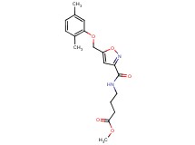 methyl 4-[({5-[(2,5-dimethylphenoxy)methyl]-3-isoxazolyl}carbonyl)amino]butanoate