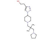 2-{1-[1-(2,2-dimethyl-3-pyrrolidin-1-ylpropyl)piperidin-4-yl]-1H-1,2,3-triazol-4-yl}ethanol
