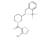 1-[(4-methyl-1,2,3-thiadiazol-5-yl)carbonyl]-3-{2-[2-(trifluoromethyl)phenyl]ethyl}piperidine