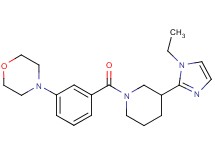 4-(3-{[3-(1-ethyl-1H-imidazol-2-yl)-1-piperidinyl]carbonyl}phenyl)morpholine