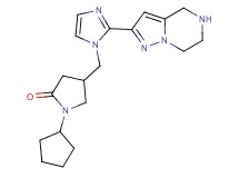 1-cyclopentyl-4-{[2-(4,5,6,7-tetrahydropyrazolo[1,5-a]pyrazin-2-yl)-1H-imidazol-1-yl]methyl}-2-pyrrolidinone dihydrochloride