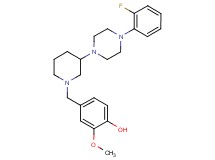 4-({3-[4-(2-fluorophenyl)-1-piperazinyl]-1-piperidinyl}methyl)-2-methoxyphenol