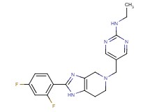 5-{[2-(2,4-difluorophenyl)-1,4,6,7-tetrahydro-5H-imidazo[4,5-c]pyridin-5-yl]methyl}-N-ethylpyrimidin-2-amine