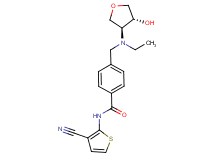 N-(3-cyano-2-thienyl)-4-({ethyl[(3S*,4R*)-4-hydroxytetrahydrofuran-3-yl]amino}methyl)benzamide