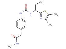 2-{4-[({[1-(4,5-dimethyl-1,3-thiazol-2-yl)propyl]amino}carbonyl)amino]phenyl}-N-methylacetamide