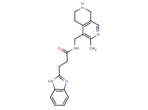 3-(1H-benzimidazol-2-yl)-N-[(3-methyl-5,6,7,8-tetrahydro-2,7-naphthyridin-4-yl)methyl]propanamide
