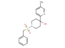 1-(benzylsulfonyl)-4-(5-methylpyridin-2-yl)piperidin-4-ol