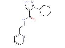 3-cyclohexyl-N-(2-pyridin-2-ylethyl)-1H-pyrazole-4-carboxamide