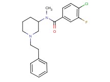 4-chloro-3-fluoro-N-methyl-N-[1-(2-phenylethyl)-3-piperidinyl]benzamide