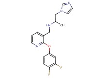 N-{[2-(3,4-difluorophenoxy)pyridin-3-yl]methyl}-1-(1H-imidazol-1-yl)propan-2-amine