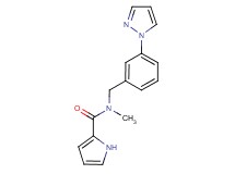 N-methyl-N-[3-(1H-pyrazol-1-yl)benzyl]-1H-pyrrole-2-carboxamide