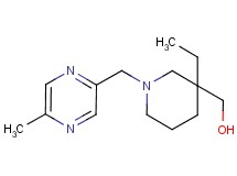 {3-ethyl-1-[(5-methyl-2-pyrazinyl)methyl]-3-piperidinyl}methanol