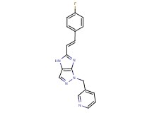 5-[(E)-2-(4-fluorophenyl)vinyl]-1-(3-pyridinylmethyl)-1,4-dihydroimidazo[4,5-c]pyrazole