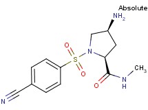 (4S)-4-amino-1-[(4-cyanophenyl)sulfonyl]-N-methyl-L-prolinamide