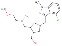 ((3R*,4R*)-1-[(4-chloro-1-methyl-1H-indazol-3-yl)methyl]-4-{[(2-methoxyethyl)(methyl)amino]methyl}pyrrolidin-3-yl)methanol