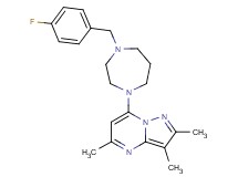 7-[4-(4-fluorobenzyl)-1,4-diazepan-1-yl]-2,3,5-trimethylpyrazolo[1,5-a]pyrimidine