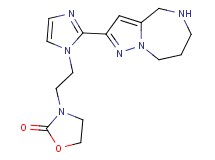 3-{2-[2-(5,6,7,8-tetrahydro-4H-pyrazolo[1,5-a][1,4]diazepin-2-yl)-1H-imidazol-1-yl]ethyl}-1,3-oxazolidin-2-one dihydrochloride