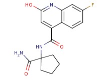 N-[1-(aminocarbonyl)cyclopentyl]-7-fluoro-2-hydroxy-4-quinolinecarboxamide
