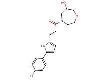4-{3-[5-(4-chlorophenyl)-1H-pyrrol-2-yl]propanoyl}-1,4-oxazepan-6-ol