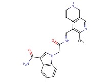 1-(2-{[(3-methyl-5,6,7,8-tetrahydro-2,7-naphthyridin-4-yl)methyl]amino}-2-oxoethyl)-1H-indole-3-carboxamide