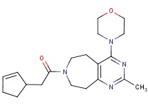 7-(cyclopent-2-en-1-ylacetyl)-2-methyl-4-morpholin-4-yl-6,7,8,9-tetrahydro-5H-pyrimido[4,5-d]azepine
